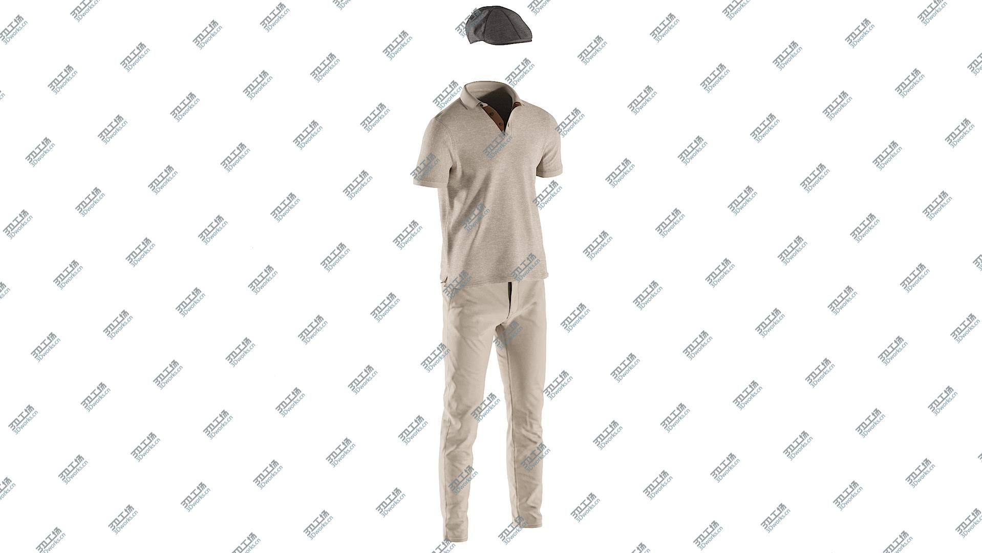 images/goods_img/202104023/Men's Polo with Pants and Hat 8 3D/4.jpg